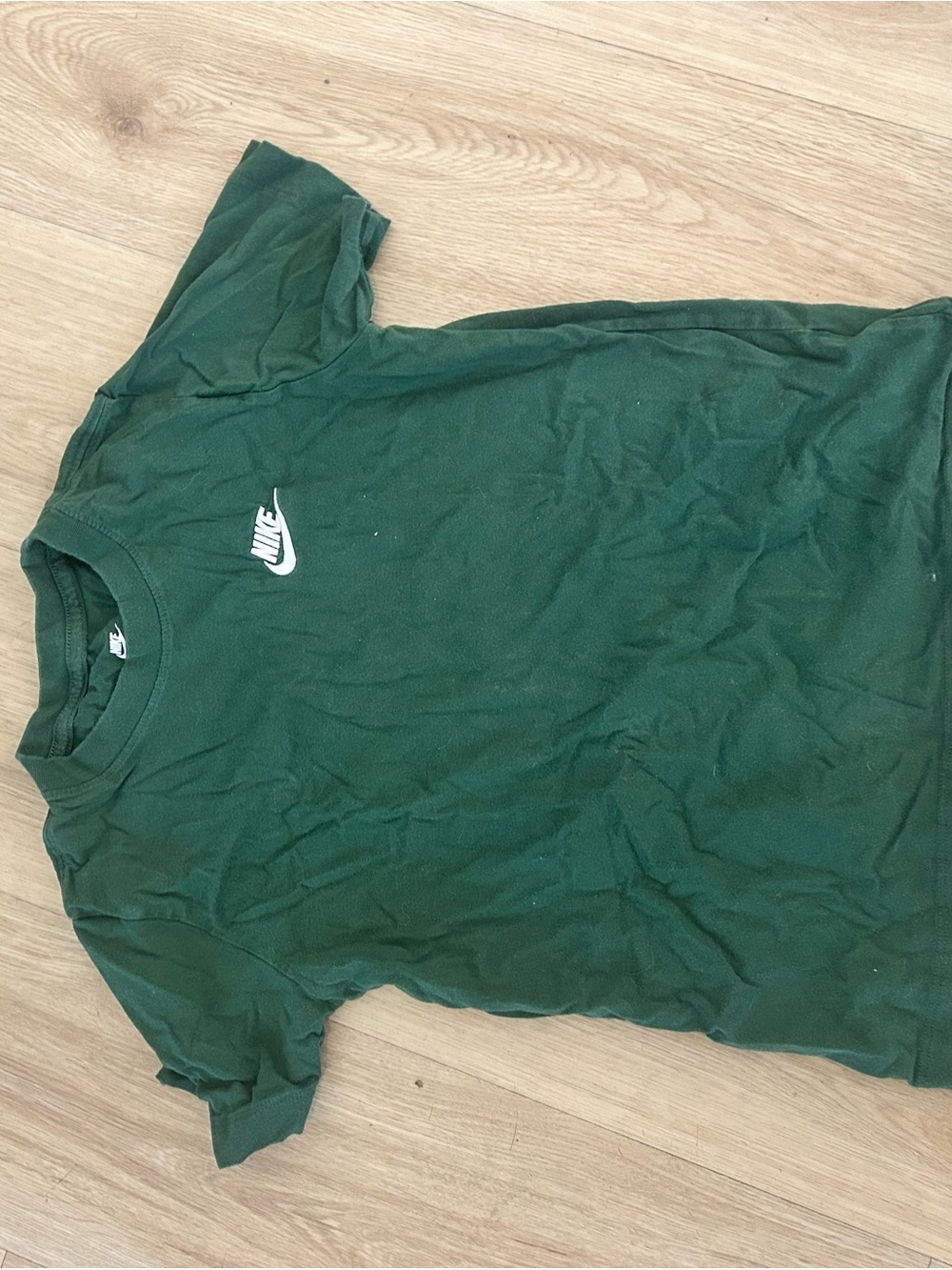 Nike Boys Dark Green Short Sleeve Swoosh Tee